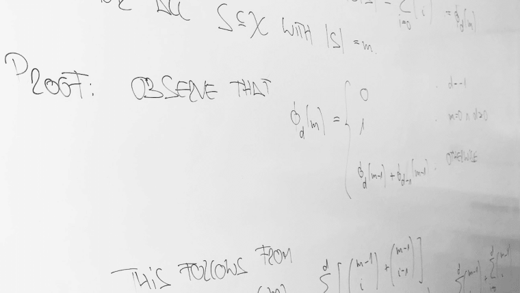 Lecture on whiteboard